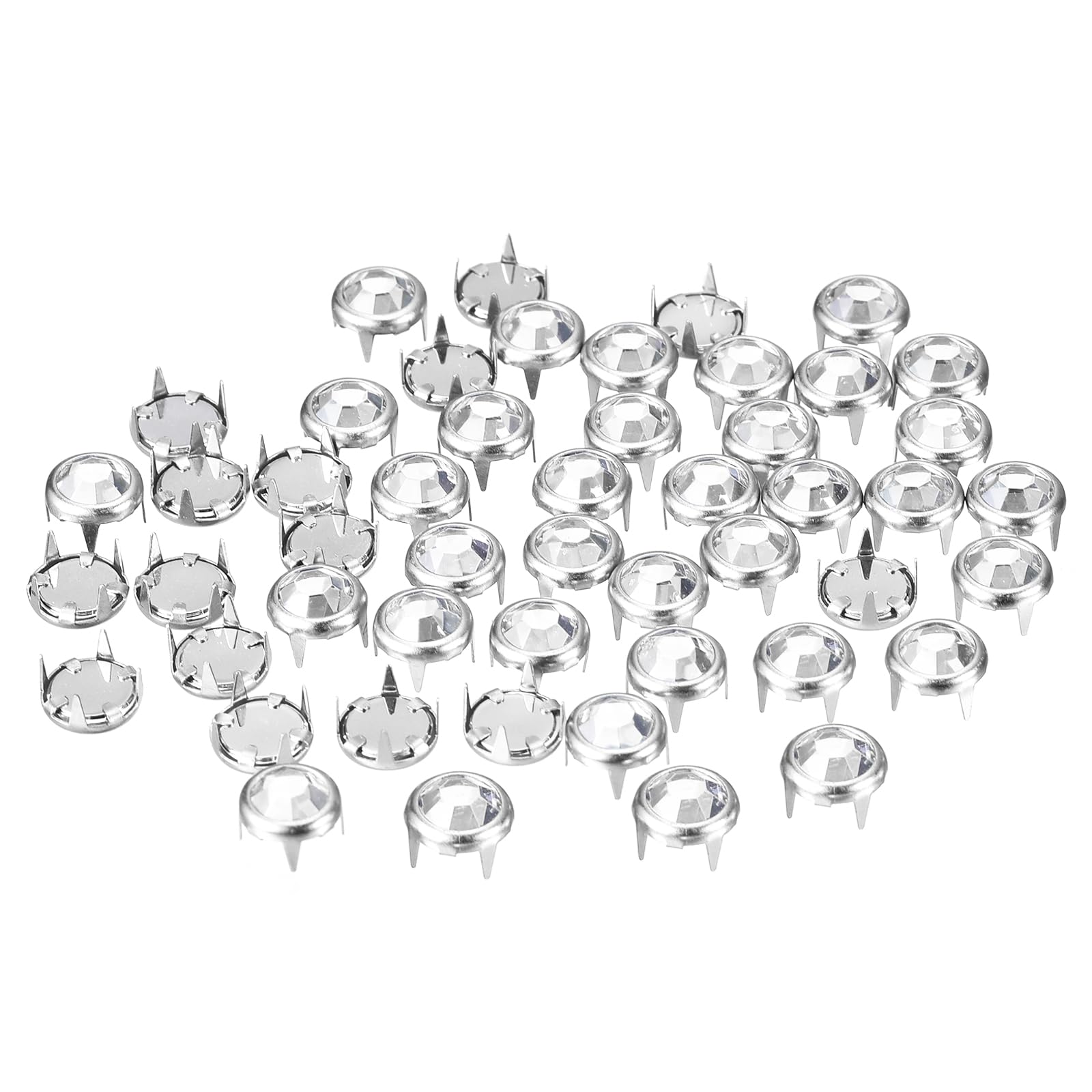 Amazon.co.jp: uxcell 100個入り ラインストーンスタッドリフィル 8mm